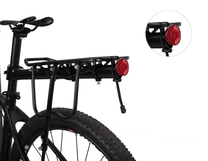 ROCKBROS Porta-bici MTB con catarifrangenti e sgancio semi-veloce Max.50kg Alluminio
