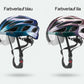 ROCKBROS Casco bici corsa TT-16-C con occhialoni a lenti sfumate