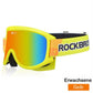 ROCKBROS Occhiali da sci per ragazze Ragazzi Occhiali per bambini Occhiali da sci invernali antiappannamento blu