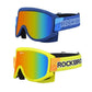 ROCKBROS Occhiali da sci per ragazze Ragazzi Occhiali per bambini Occhiali da sci invernali antiappannamento blu