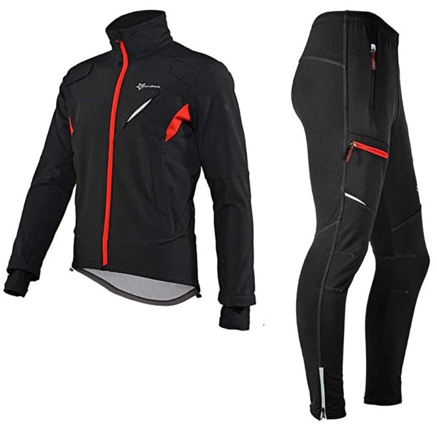 ROCKBROS Giacca e pantaloni invernali ciclismo set