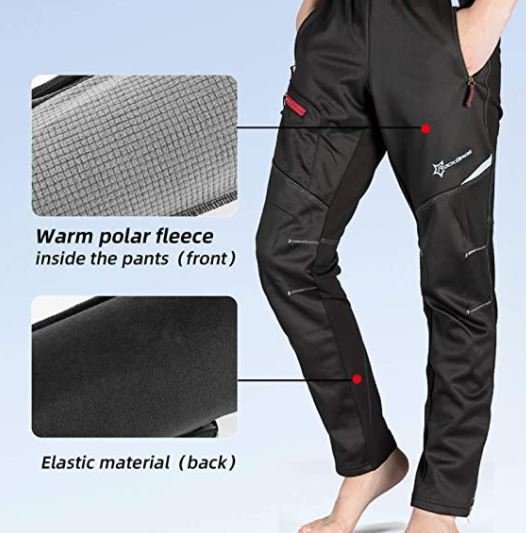 ROCKBROS YPK009-1S-4XL Pantaloni ciclismo pantaloni lunghi informali impermeabili