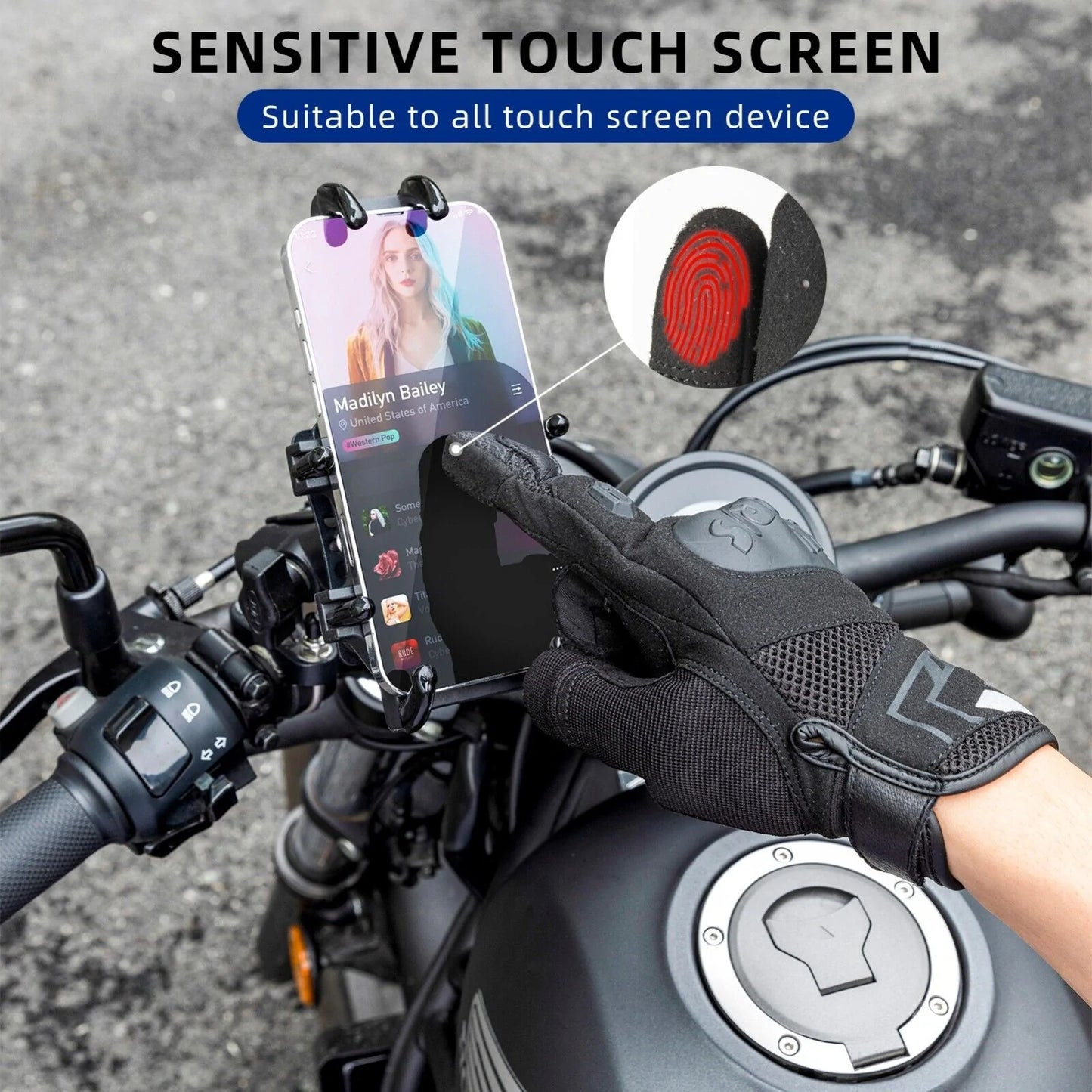 ROCKBROS Guanti invernali da motoTouch Screen Ciclismo Caldo