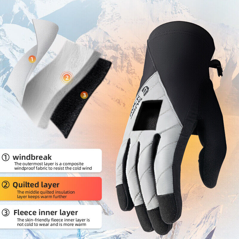 ROCKBROS Guanti da ciclismo invernali Touchscreen Caldo Sport Termico